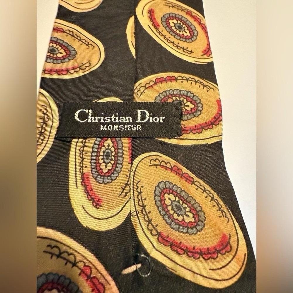 Christian Dior men ties lot of 3 - Picture 8 of 8
